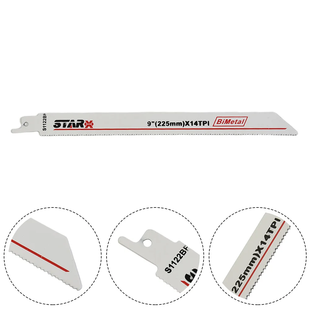 

1Pcs Hot New Saw Blade Reciprocating 0.9x19x1.8mm Tools 9\" Inch Accessories Bimetallic Home Metal Parts Shank