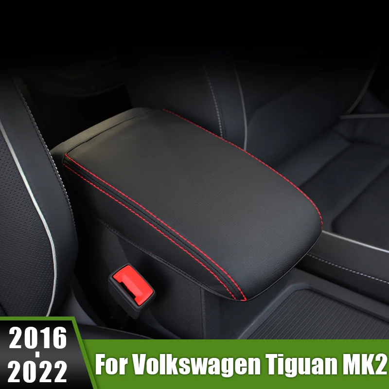 

For Volkswagen Tiguan MK2 2016 2017 2018 2019 2020 2021 2022 Car Armrests Center Console Storage Box Cover Protection Cushion