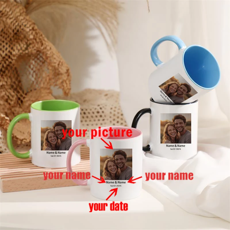 Personalised Photo Mug with Text | Custom Picture Coffee Mug Gift for Her | Printed Photo Cup | Unique Birthday Gift Idea