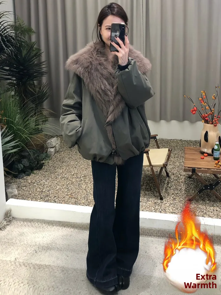 Fce Lined ort Thi 따뜻한 면 재킷 여성 겨울 패션 소형 사이즈 코트 한국 스타일 칼라 싱글 버튼