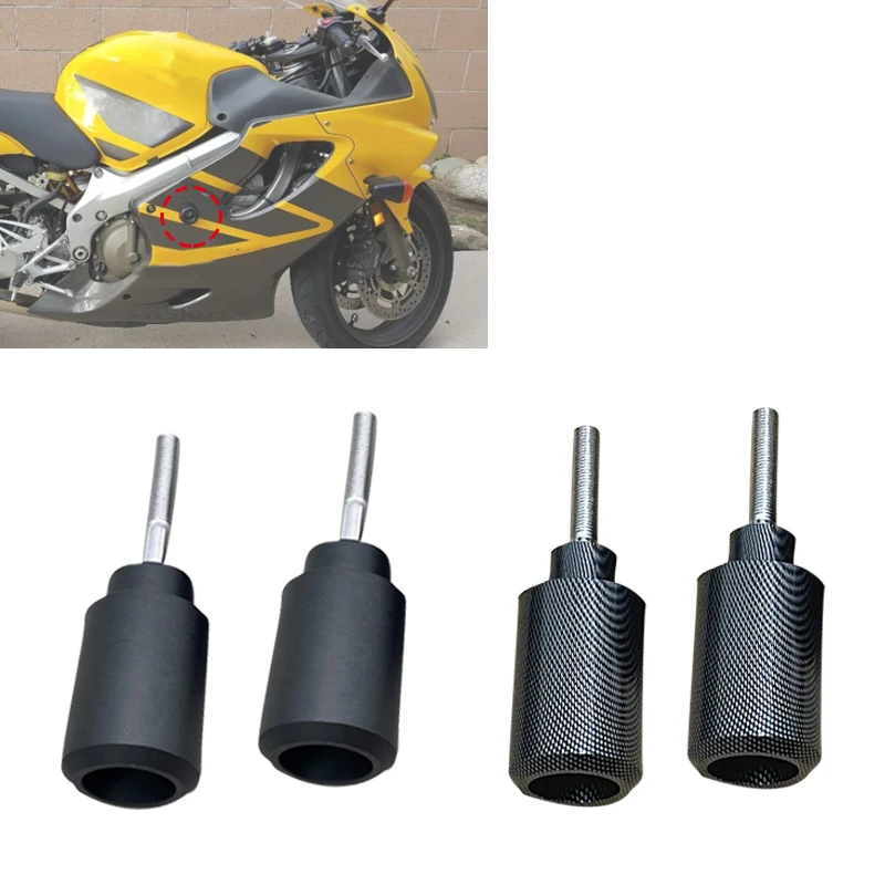 Motorcycle Black Carbon No Cut Frame Sliders Crash Falling Protection Fit for Yamaha Honda CBR600 CBR 600 F4 F4i 1999-2006