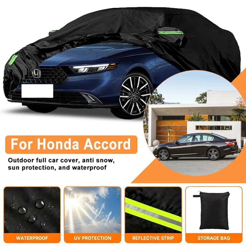 Waterproof Car Cover For Honda Accord Outdoor Full Car Cover Wind Sun UV Dust Rain Snow All Weather Protection