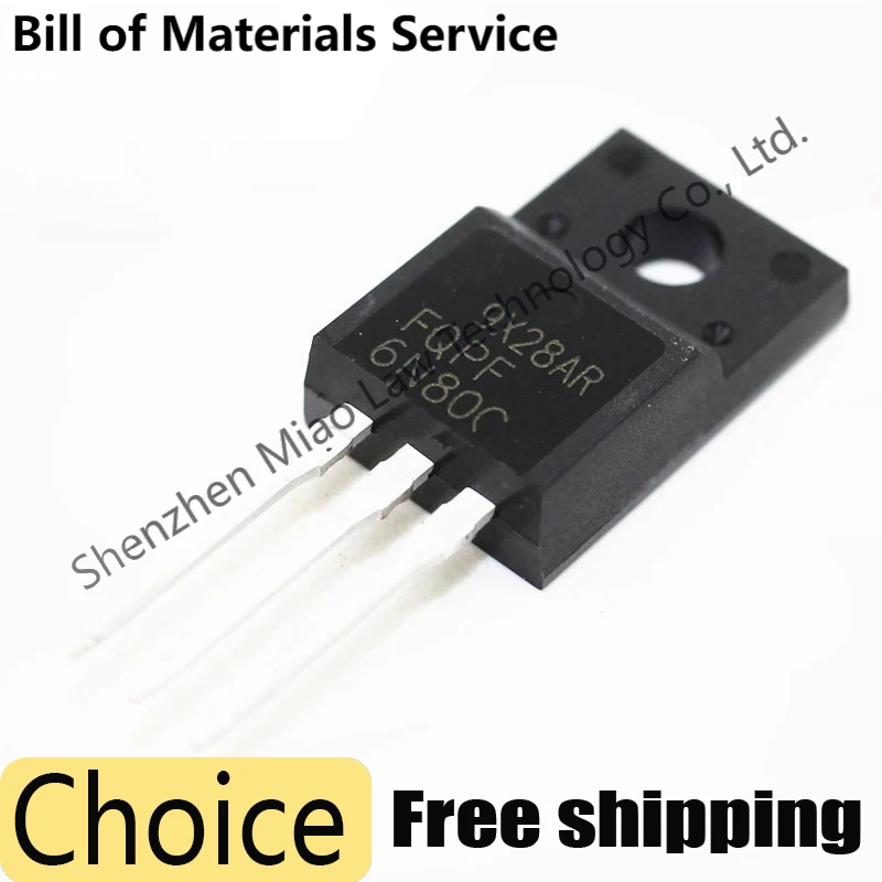 

10PCS FQPF6N80C 6N80C 6N80 FQPF6N80 TO-220F MOS FET Transistor