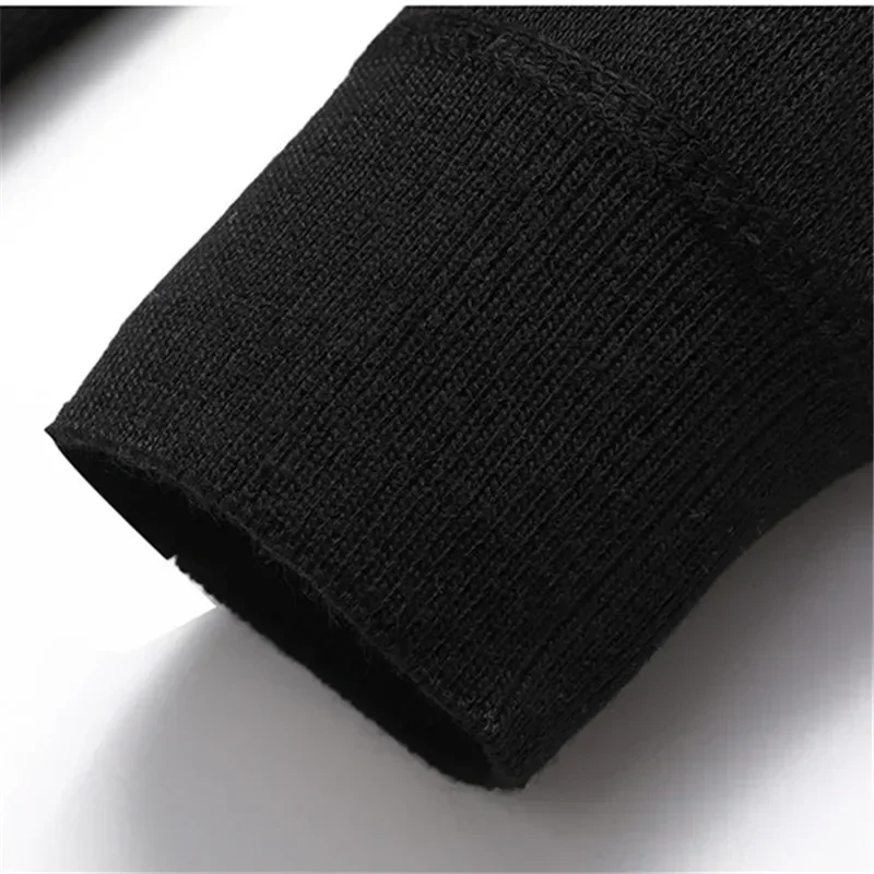 New 2024 Basic Warm Sweater for Men Winter Casual Pullover Warm Turtleneck Sweater Velvet Thick Solid Slim Bottoming Shirt Homme