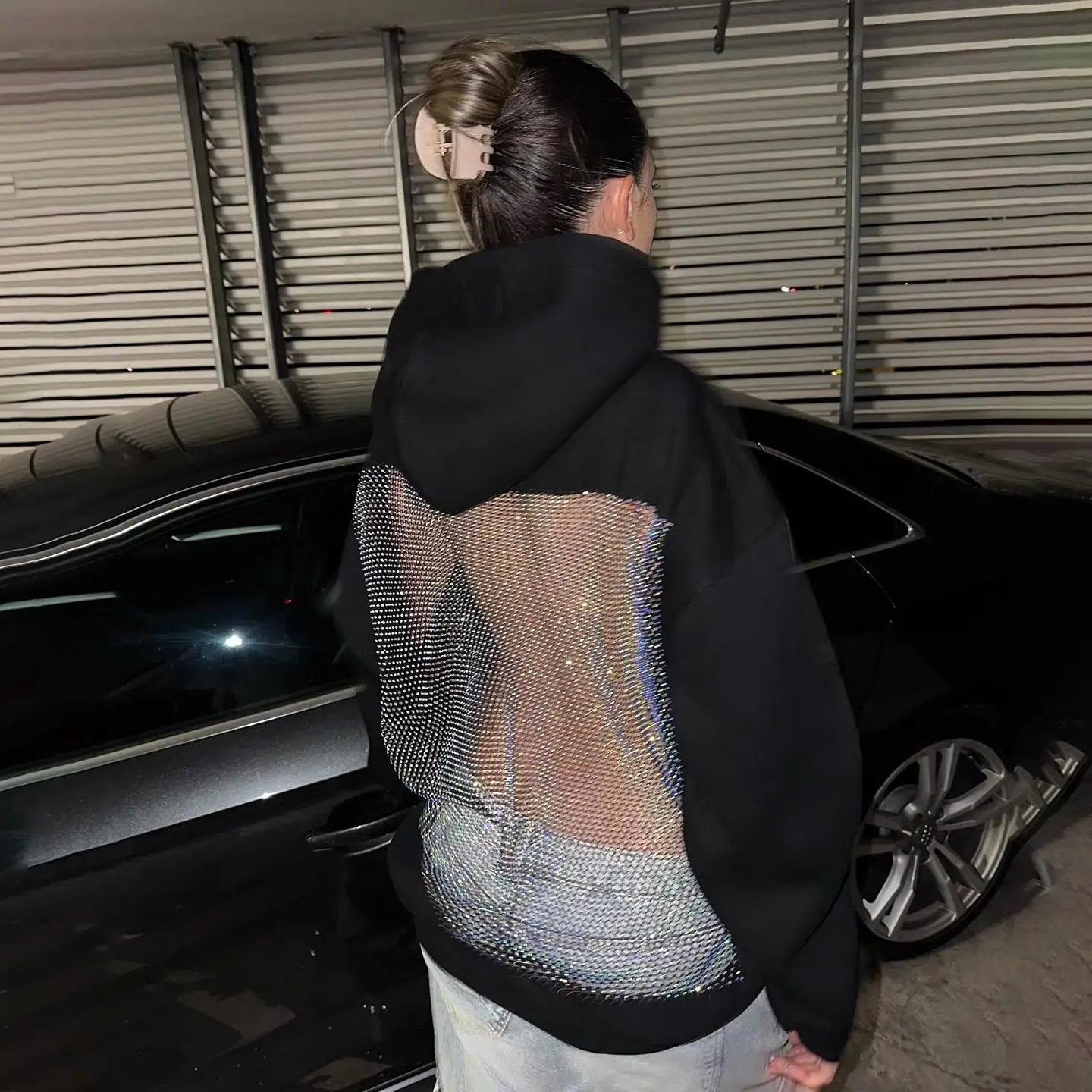 

Женская толстовка в американском стиле: модная, повседневная, с капюшоном, свободного кроя, с длинными рукавами, для осени и зимы