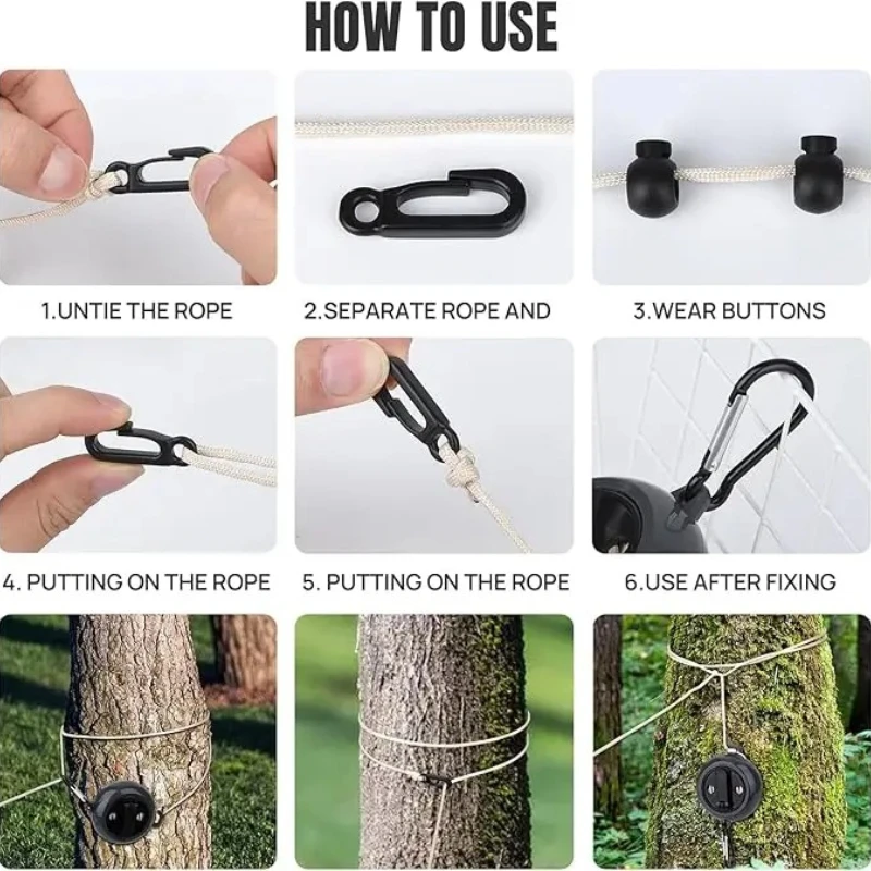 CZHIYAO 1Pc 10M Portable Travel Clothesline Adjustable Camping Clothing Line Suitable For Hotel Backyard Hiking Outdoor/Indoor