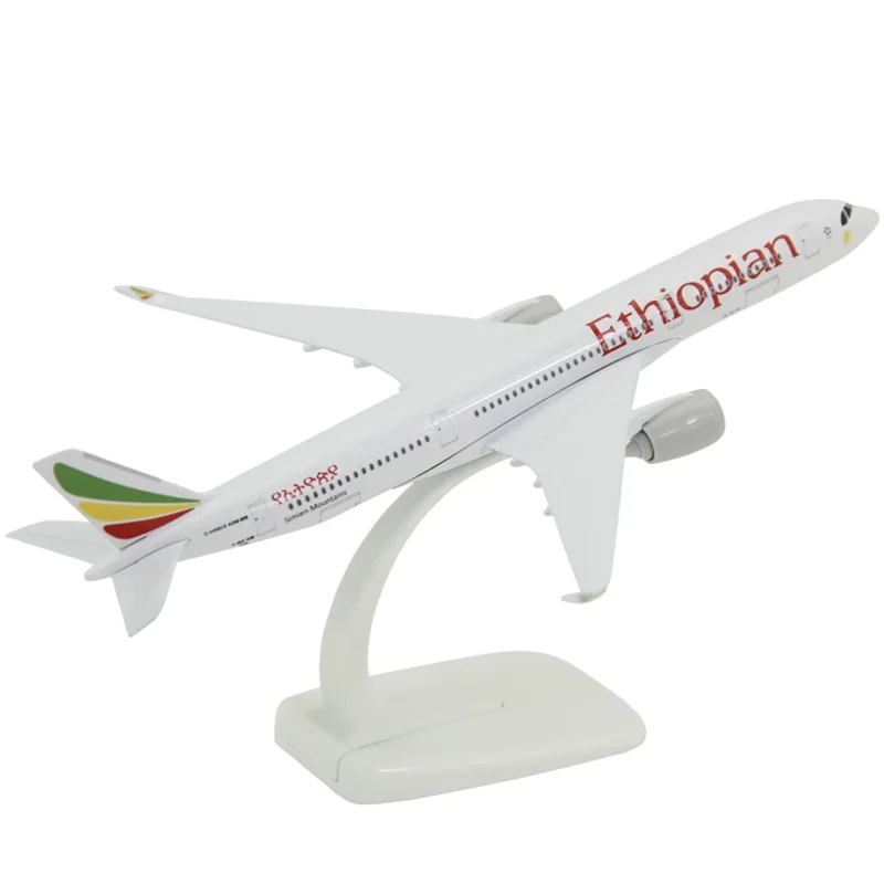 

Diecast 1:300 Scale Ethiopian Airlines A350-900 Civil aviation Alloy & Plastic Passenger Jet Model Toy Gift Display