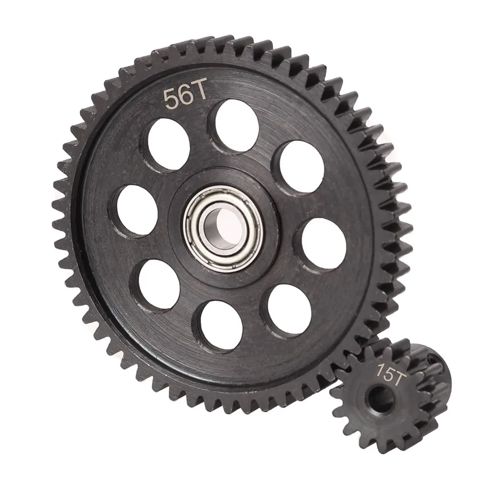 

KYX Hard Steel Gearbox Teeth Gear 56T/15T 64T/12T 32P for DIY Crawler Car