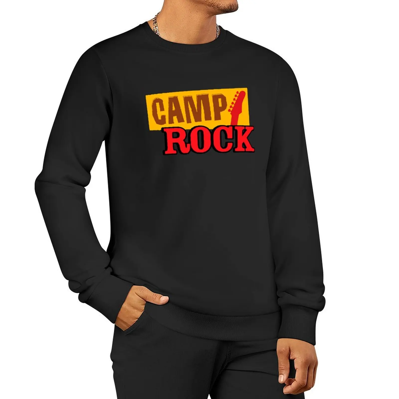 

camp rock Sweatshirt blouse mens clothing men clothes oversize sweatshirts