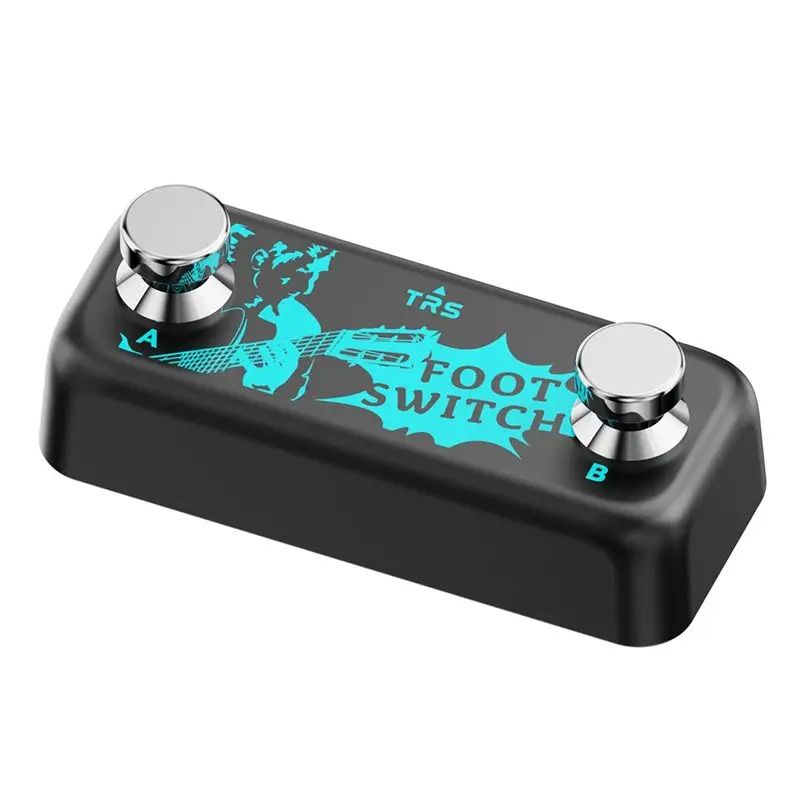 AB31-Digital Reverb Guitar Pedal Double Pedal External Foot Switch Double Step Nail Instantaneous Switch Large Step Nail