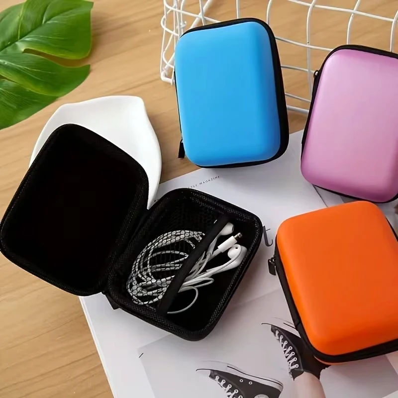 SSD Bag For SanDisk PSSD E30/E60/E61 250GB/500GB/1TB/2TB V2 Extreme Portable SD SSD Hard PU Zipper Case External Disk Cable Bag