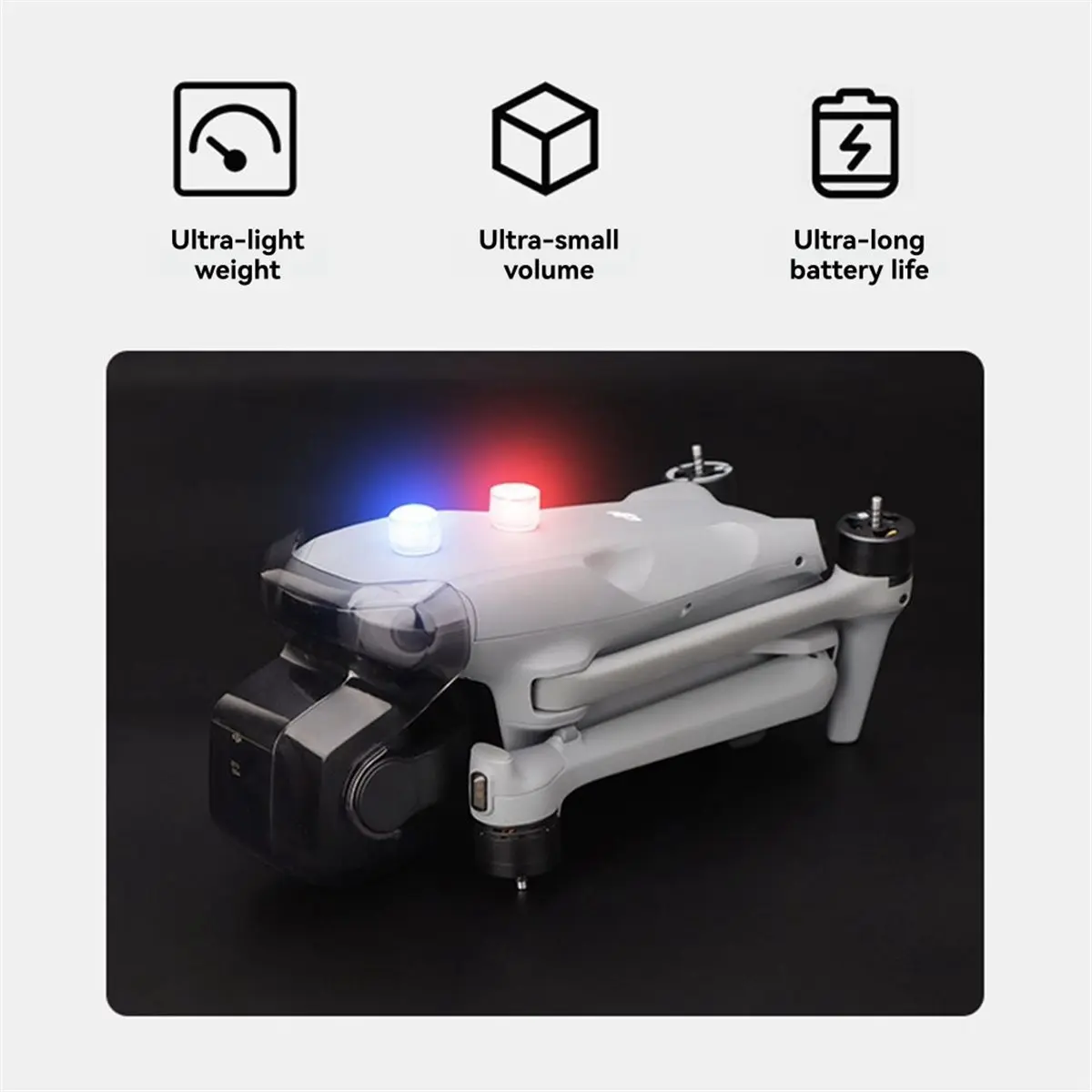 AU47-UAV LED Signal Light Mini Flashing Strobe Warning-Lights for DJI NEO 2 Nighttime Flight Safety Lamp Replace Accessories