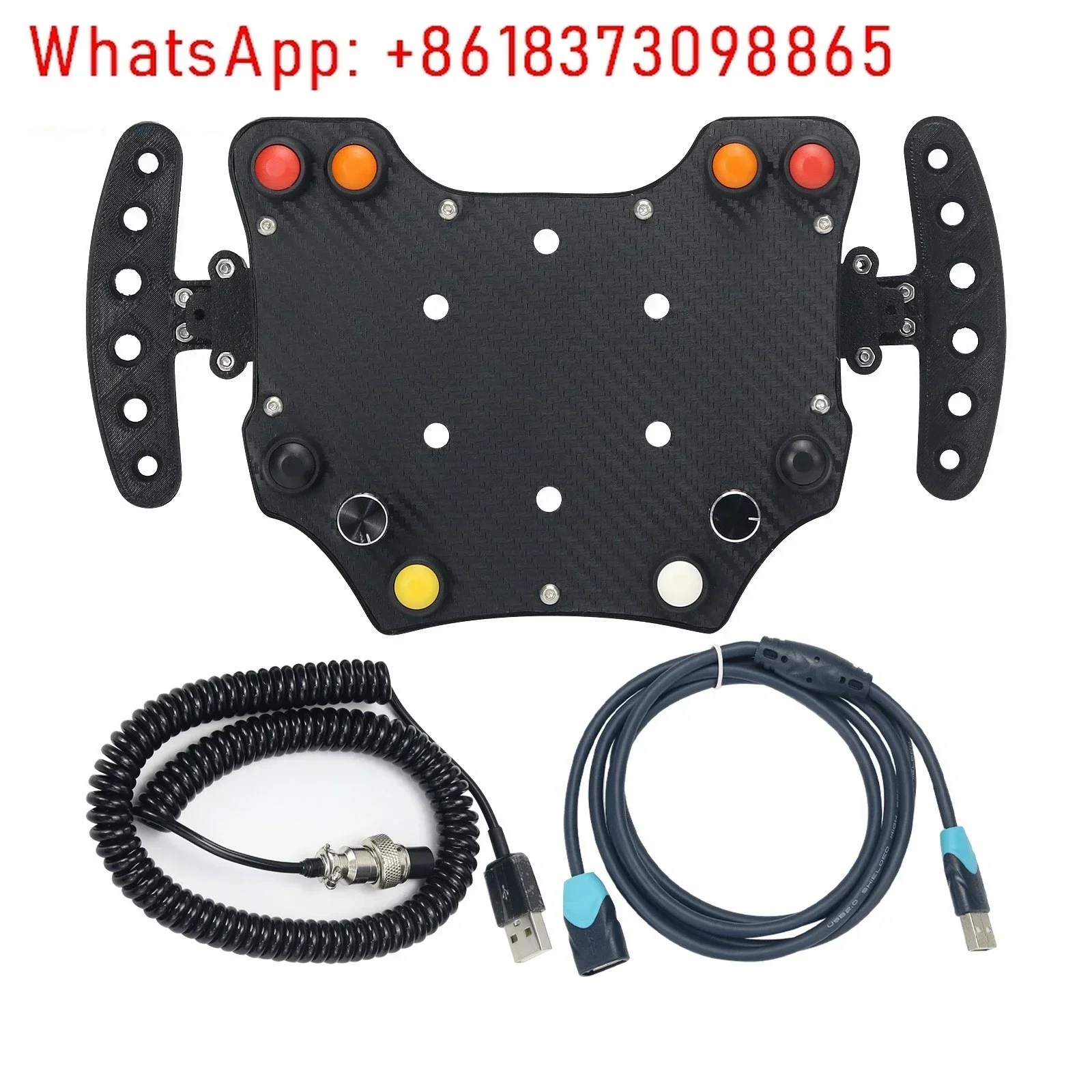 Simplayer Steering Wheel Hub Steering Wheel Instrument Button Box Central Console for Racing Game