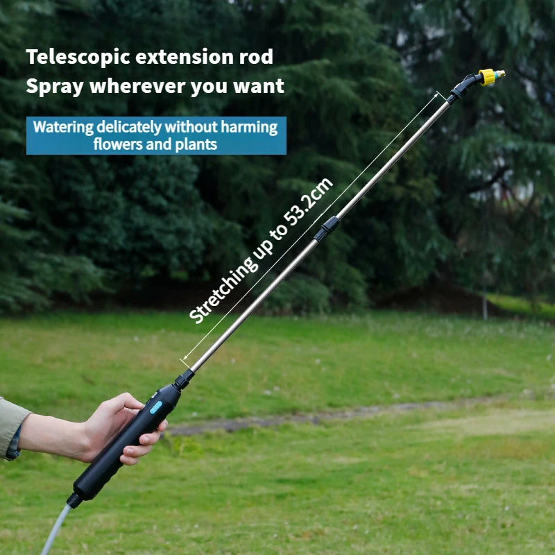رذاذ حديقة كهربائي جديد سعة 15 لتر، وعاء زهور بوعاء البستنة، حزام الكتف، حديقة منزلية خارجية، ري الزهور