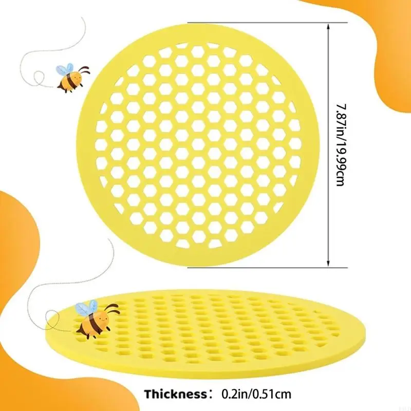 2025 Novas abelhas regar as almofadas flutuantes 7,87 polegadas anti -deform 4pcs ajustadas para varandas