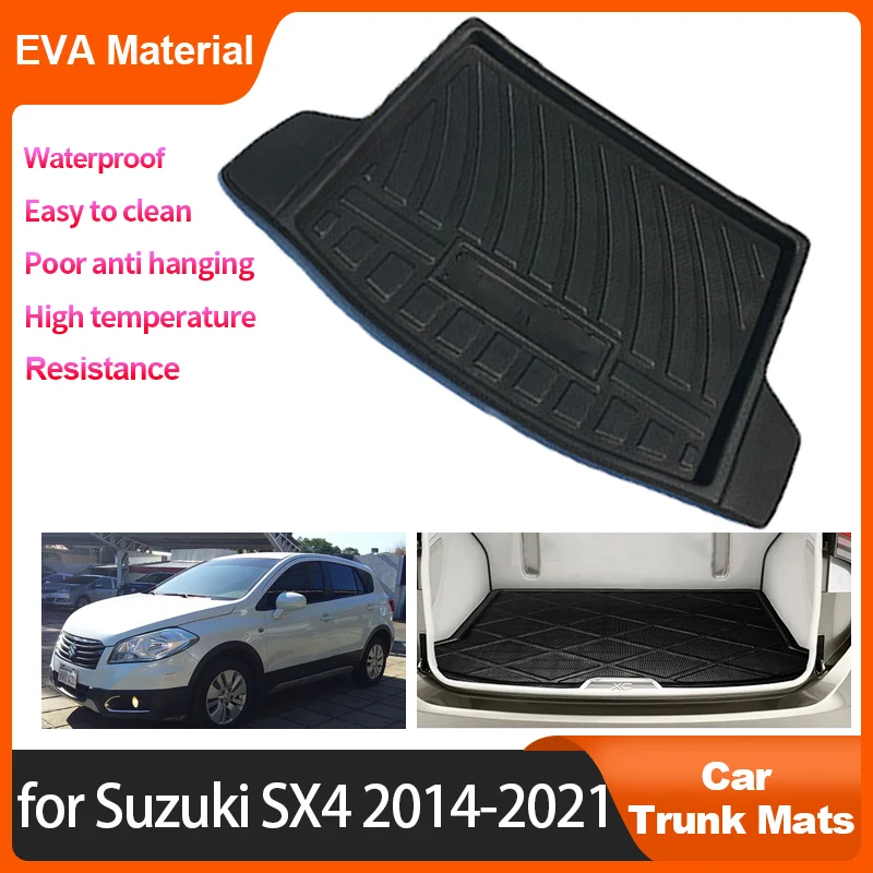 

For Suzuki SX4 S Cross 2014-2021 2020 2018 2016 2015 Car Rear Trunk Mat Waterproof Protective Anti-Slip Storage Pad Accessories