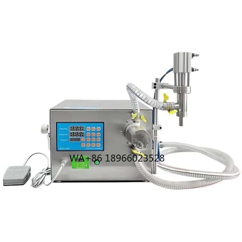 

2025 New Single Head 23L Semi Auto Filling Machine 30ml-5000ml Magnetic Pump Liquid Filler