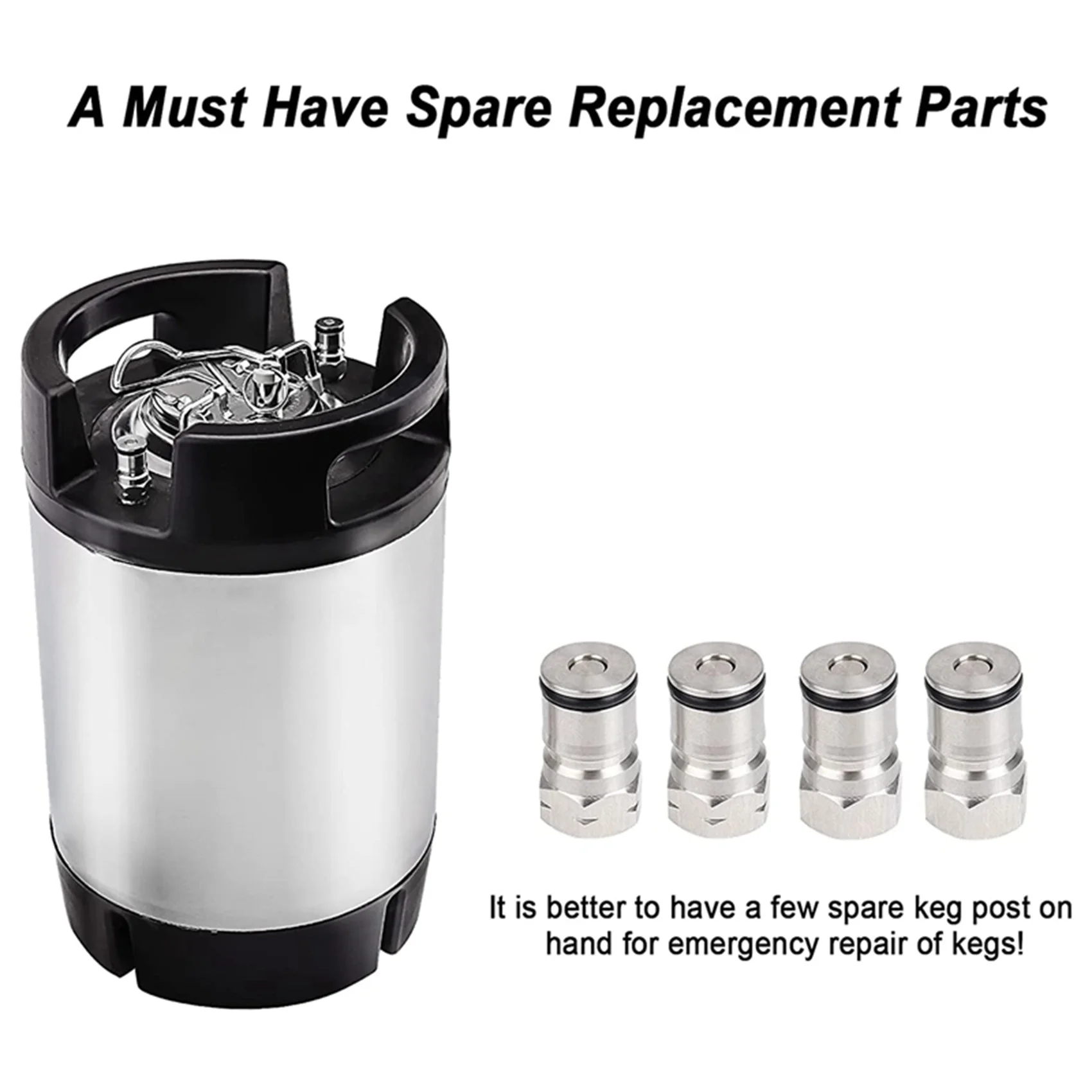 AT29-2X Keg Post For Cornelius Type Ball Lock Keg Stainless Steel Corny Keg Post With Poppet Keg Post