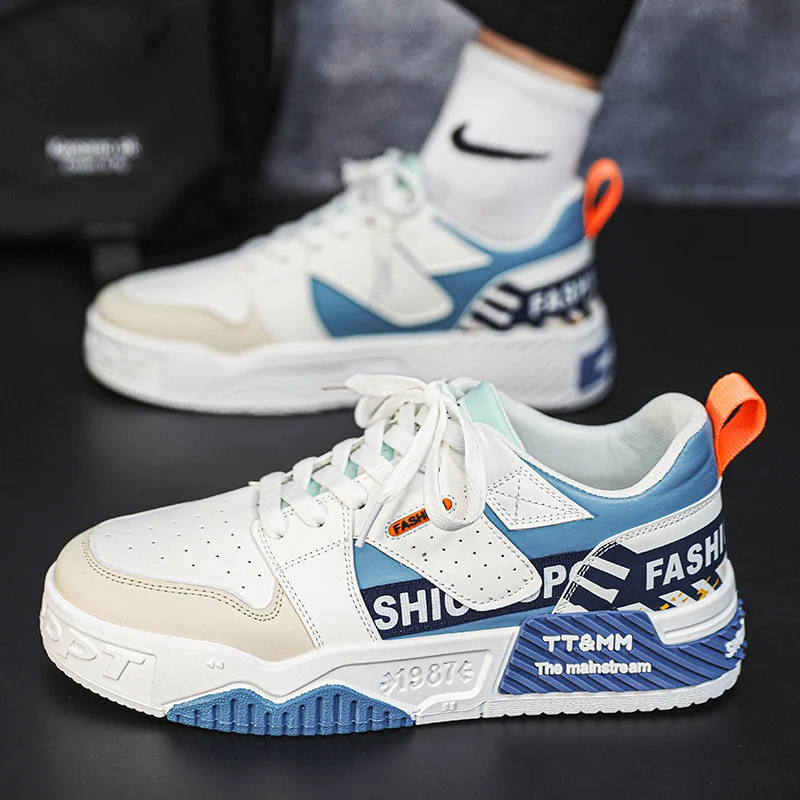 

New Fashion Men Casual Shoes Non-Slip Board Shoe Student Thick Bottom Walking Sneakers Breathable Platform Sport Tennis Shoes
