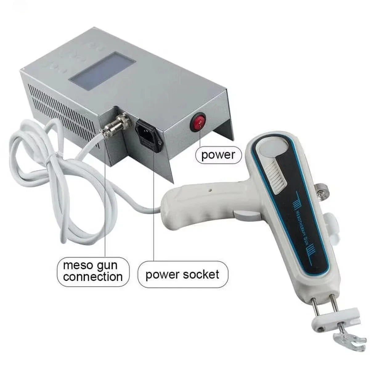 Professional Anti-Wrinkle Pistor 4 Single Needle 918 Meso Injector Skin Rejuvenation Mesotherapy Gun