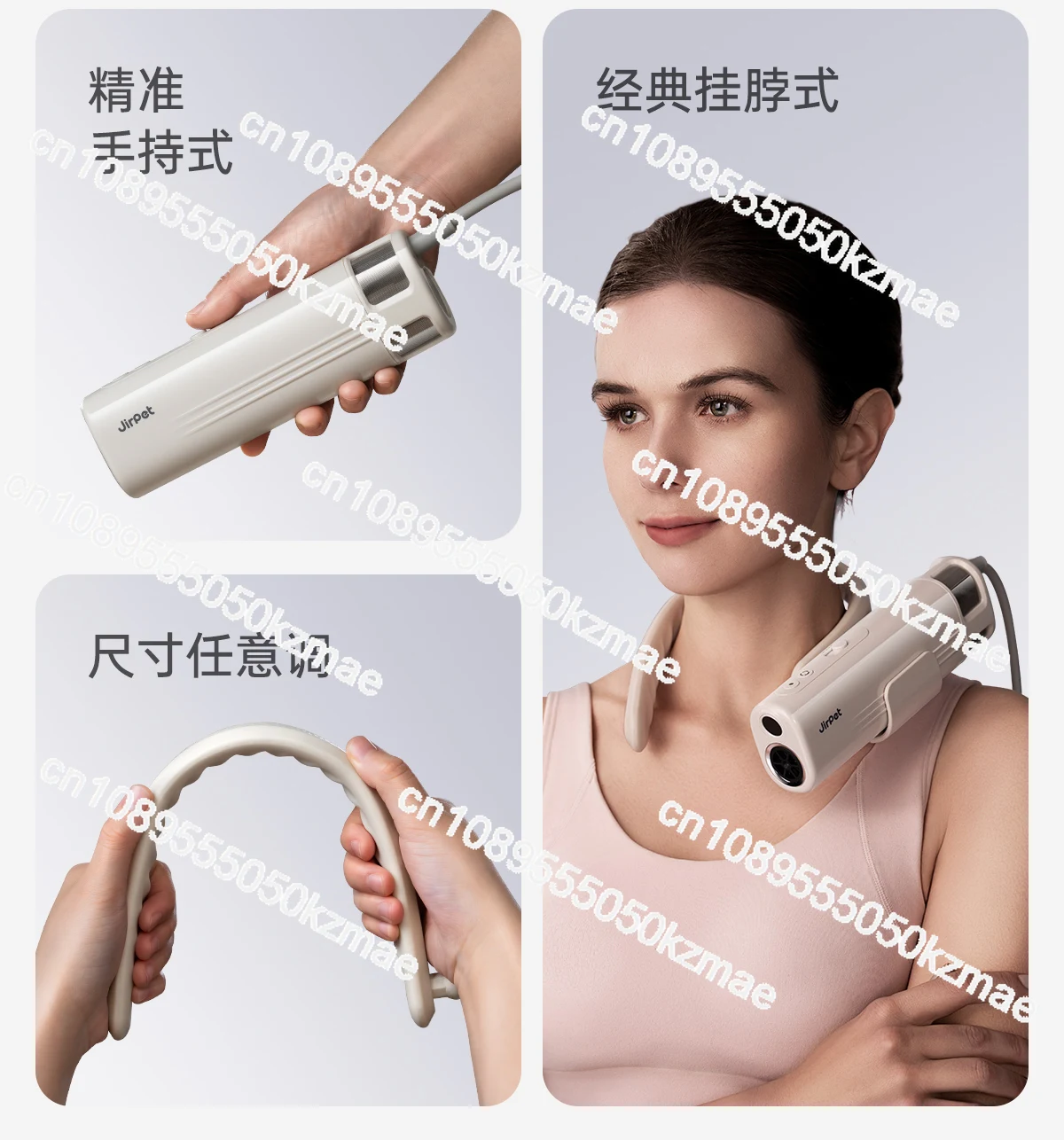 Quiet Pet Hair Dryer for Neck, Low-Noise High-Speed Drying Reduces Stress for Cats and Dogs
