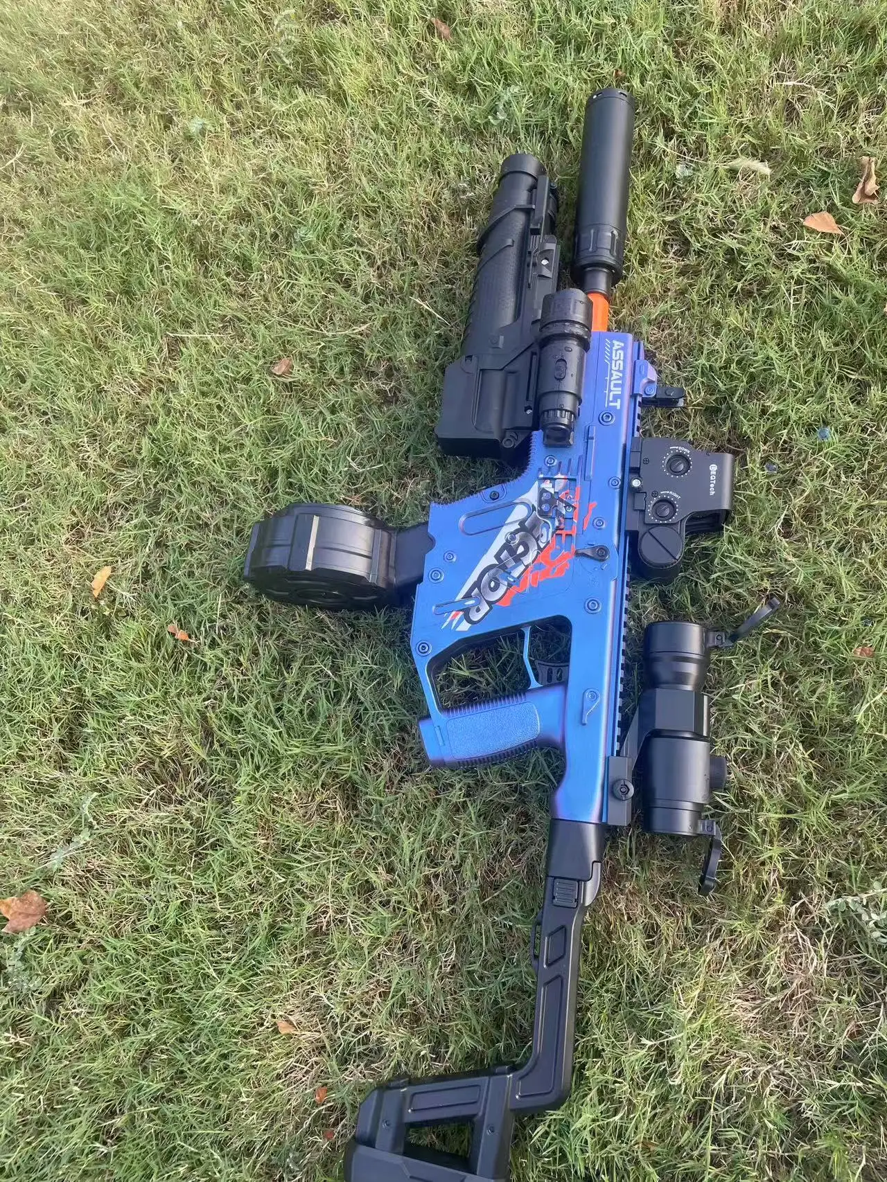 Blaster di gel per la costruzione di squadre di famiglia | Gioco di tiro all'aperto sicuro per genitori e bambini da incollare, giocattolo con palla in gel eco stile M416 per il giardino