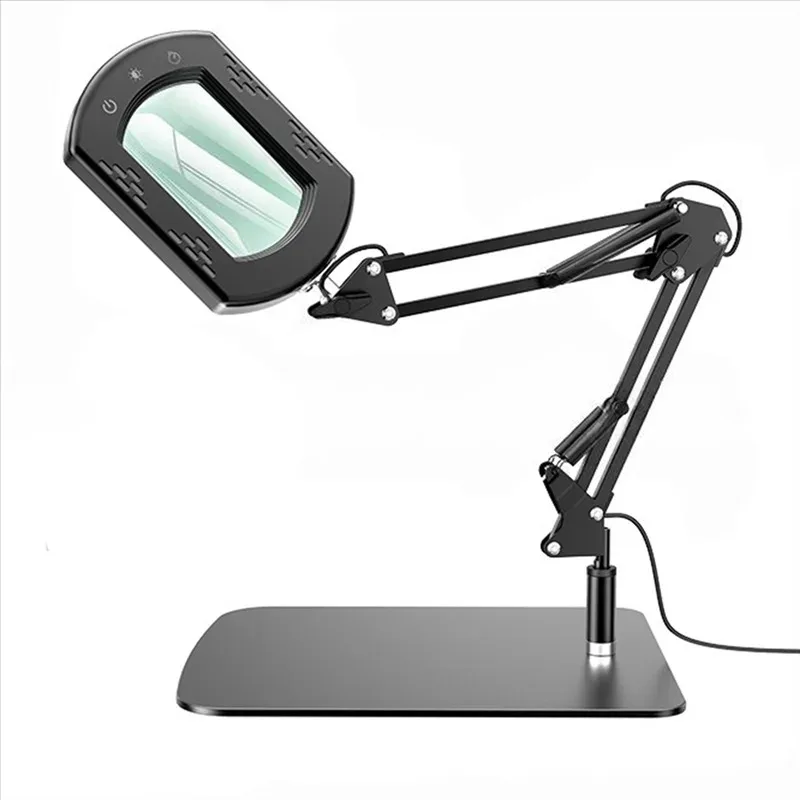 Multi functional maintenance magnifying glass desktop with lamp soldering iron soldering PCB  board soldering