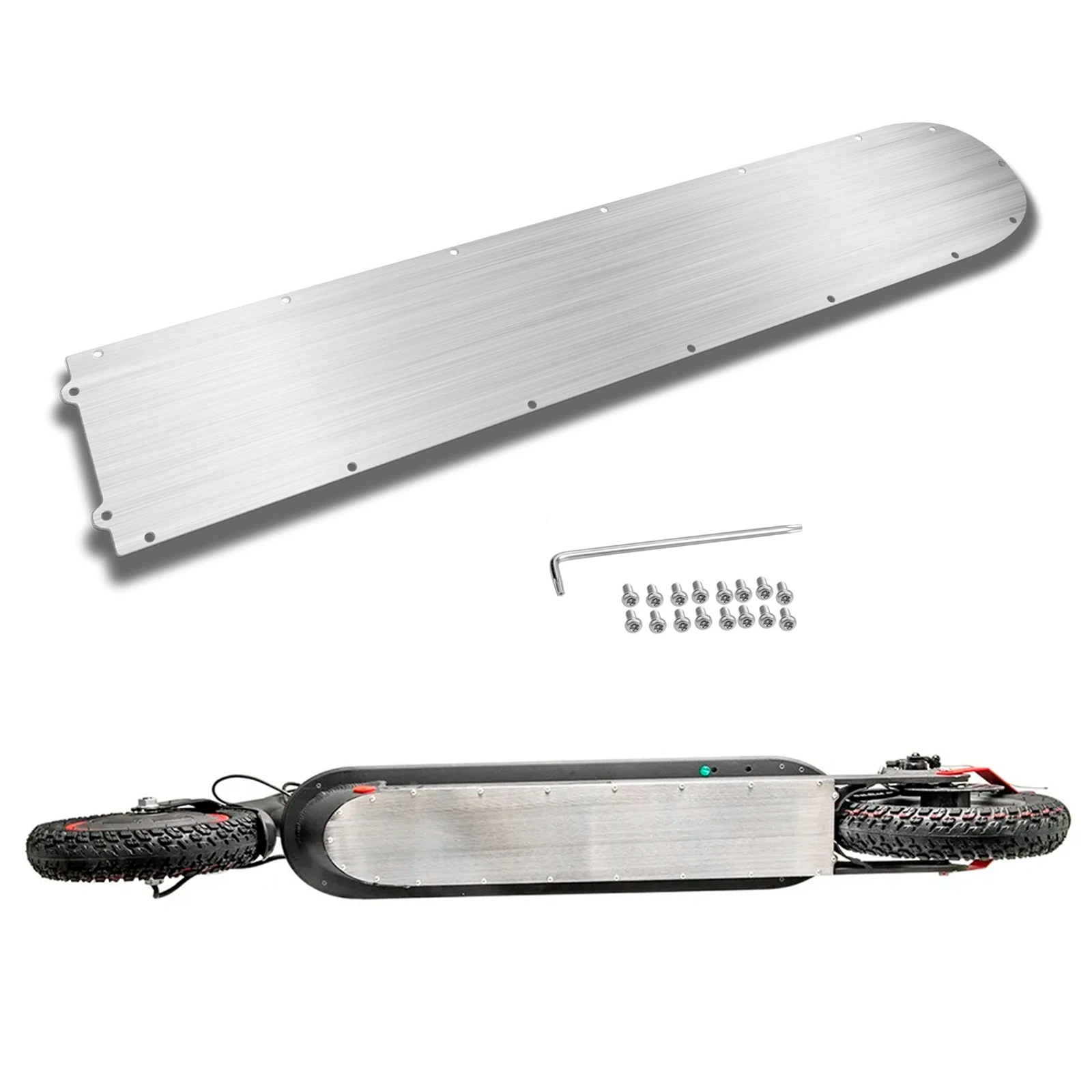 Stainless Steel Battery Bottom Cover For Xiaomi M365 1S Pro Pro2 4 Pro Electric Scooter Anti-Collision Non-Slip Floor Board Part