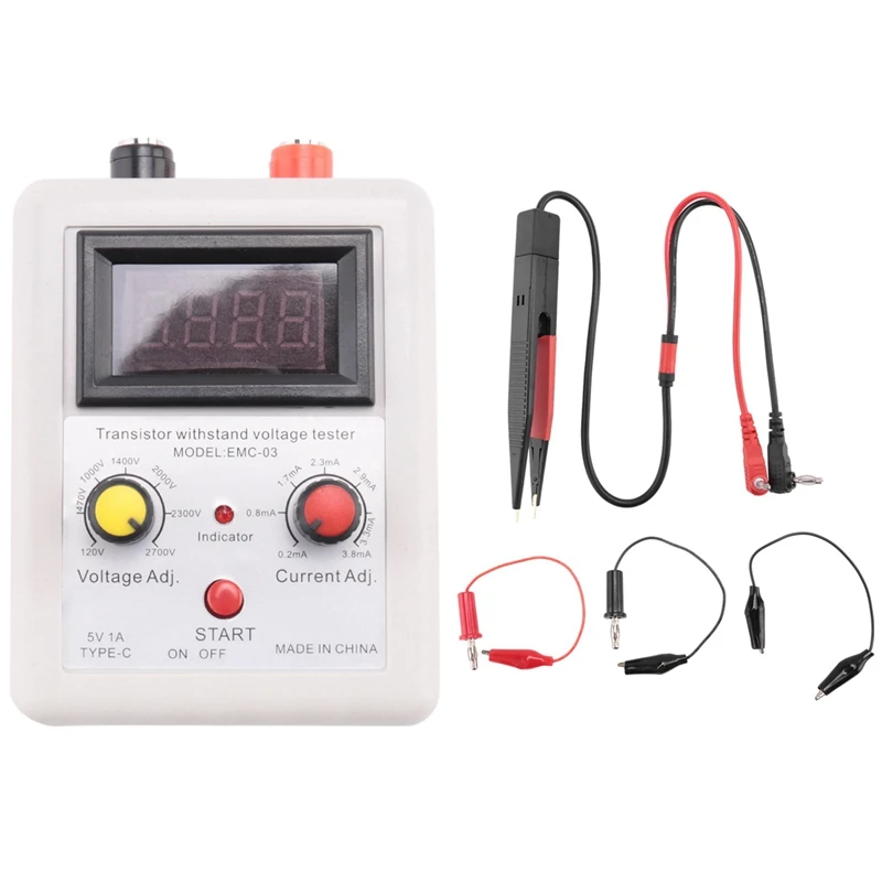 

Transistor Withstand Voltage Tester Transistor Testing Tester Diode MOS Triode Digital Voltmeter Testing Tool