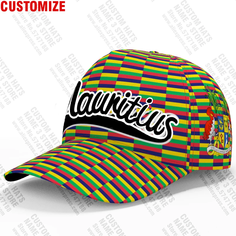 Mauritius Mũ Lưỡi Trai Bóng Chày Tự Do Tự Làm Tên ĐộI Logo Mu Nón Mus Quốc Gia Câu Cá Du Lịch Quốc Gia Pháp Mauritanie Cờ Mũ Trùm Đầu