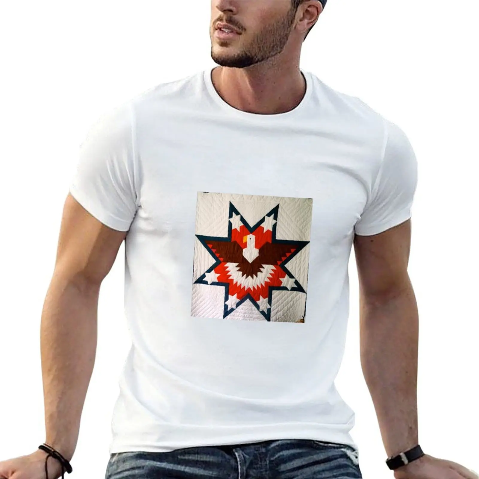 Eagle Morning star T-Shirt t shirt man plain man t shirt summer t shirts for man pack cotton T-shirt