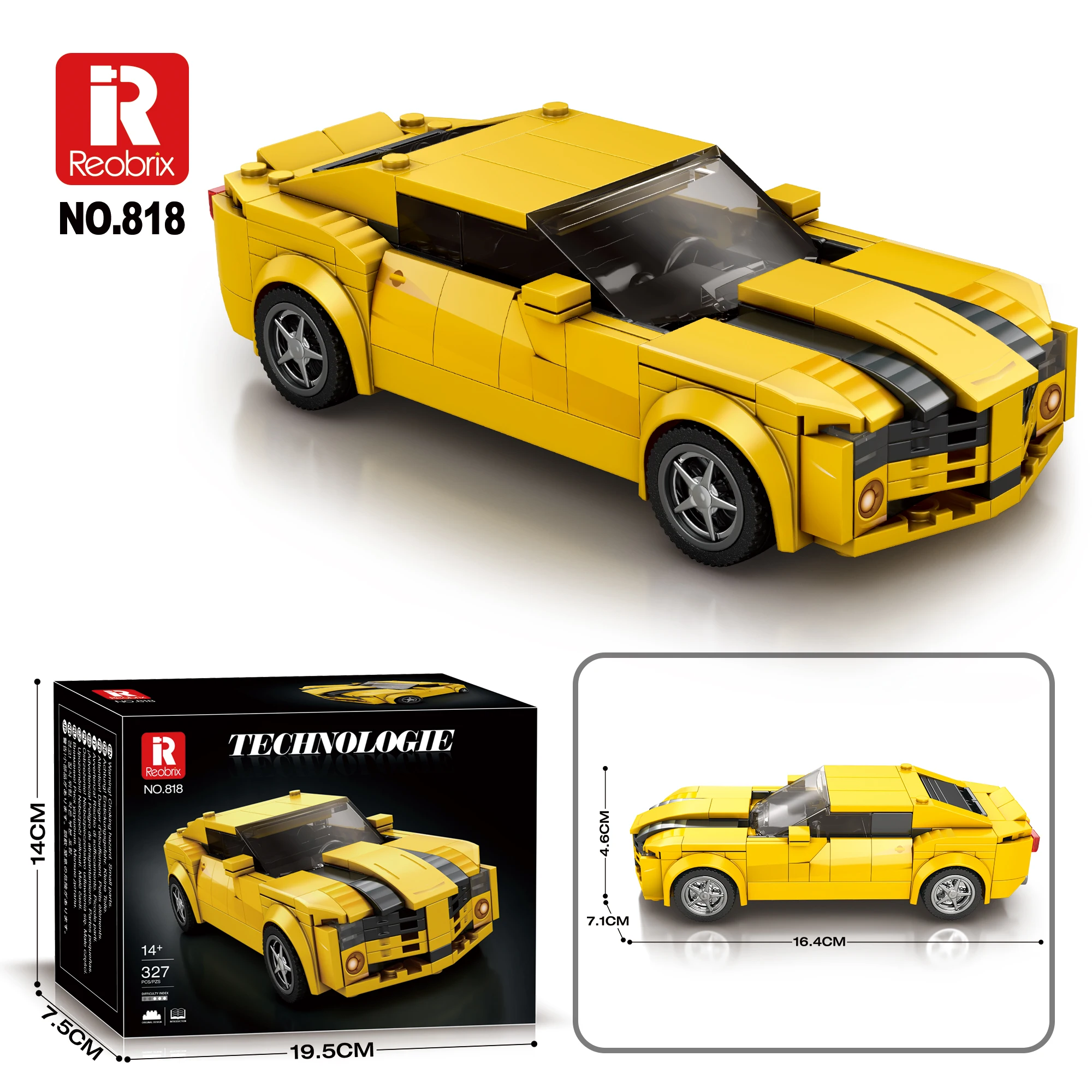 

363 шт. M4 GT3 автомобильные строительные блоки 818 MOC кирпичи высокотехнологичные идеи комплект игрушек коллекция DIY подарок для детей и взрослых