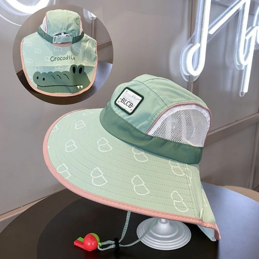 

Gifts Cartoon Summer Children's Sun Hat Wide-brimmed Sun Protection Tools Shawl Hat UV Protection Beach Sun Cap