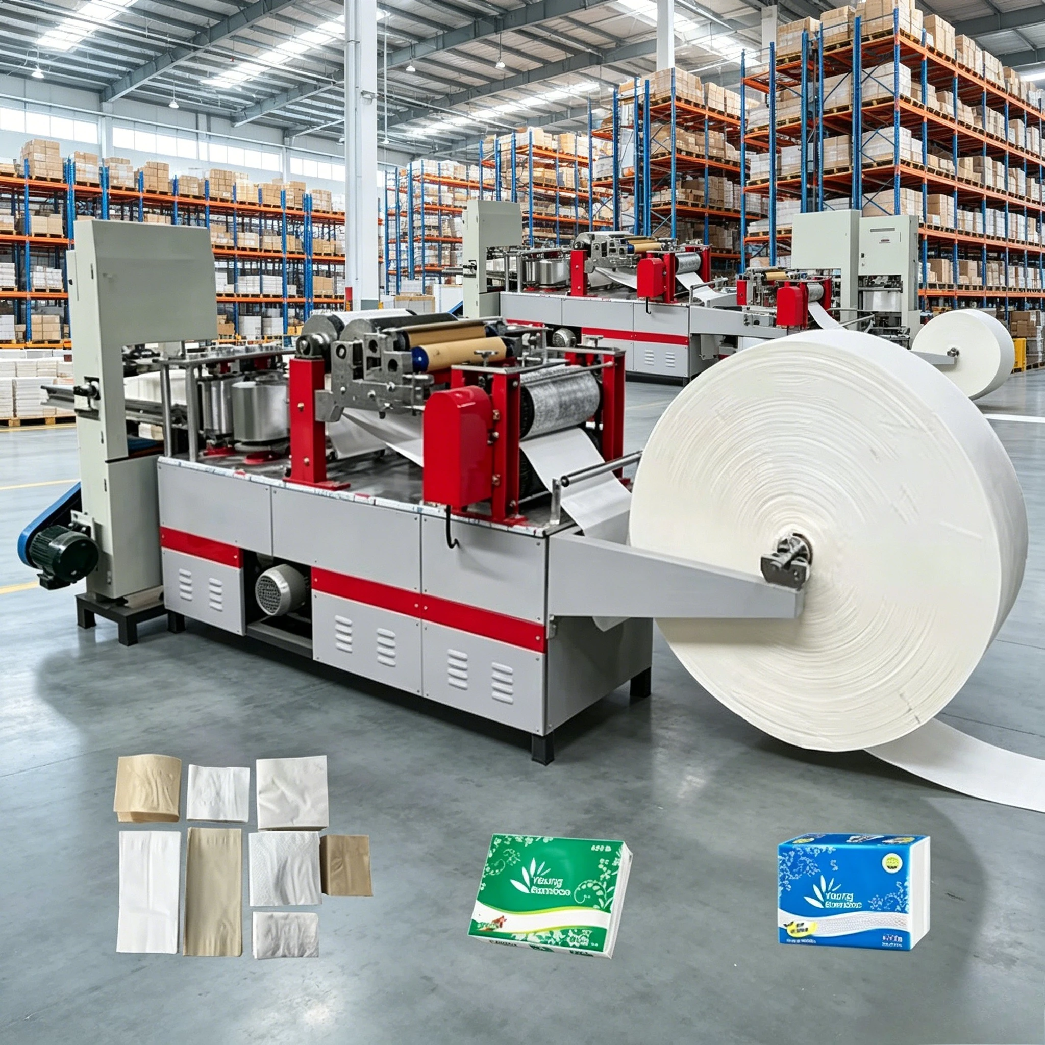New Design Fully Automatic High-Speed Napkin Tissue Paper Making Machine Industrial Equipment napkin tissue machine customized