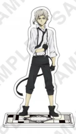 Anime Bungo Stray Dogs Nakahara Chuuya Action Figure Fukuzawa Yukichi Acrylic Stand Model Plate Toy Gift