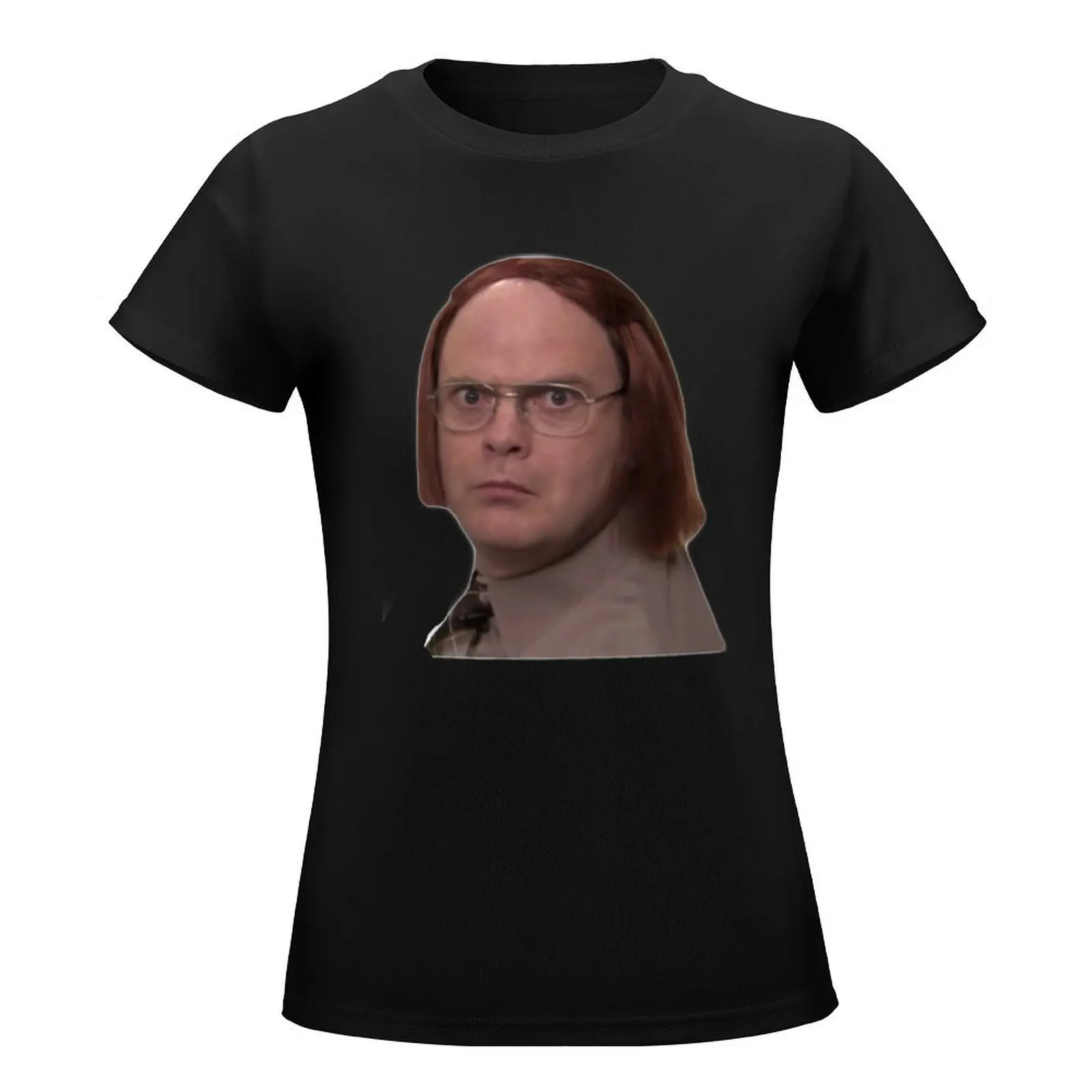 the office dwight schrute meredith wig T-Shirt Blouse graphics animal print shirt for girls t shirt dress Women