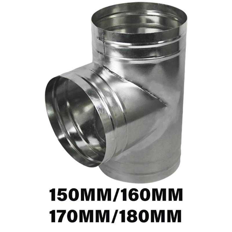 Konektor Pemisah Saluran 3 Cara Adaptor Pipa Knalpot Selang Saluran Ventilasi Udara untuk Aksesori Sistem Ventilasi Kipas 918D
