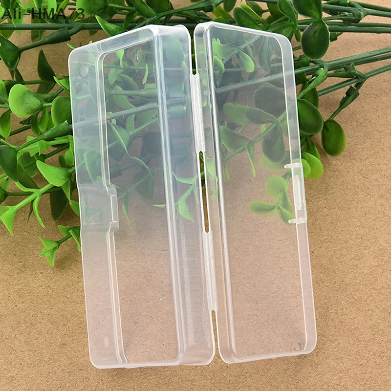 (YY) 1 قطعة 2025 جديد البلاستيك الشفاف مستطيل صندوق تخزين زجاجة صلصة شوكة الفاكهة صندوق تخزين صندوق تخزين فارغ علبة مجوهرات #4