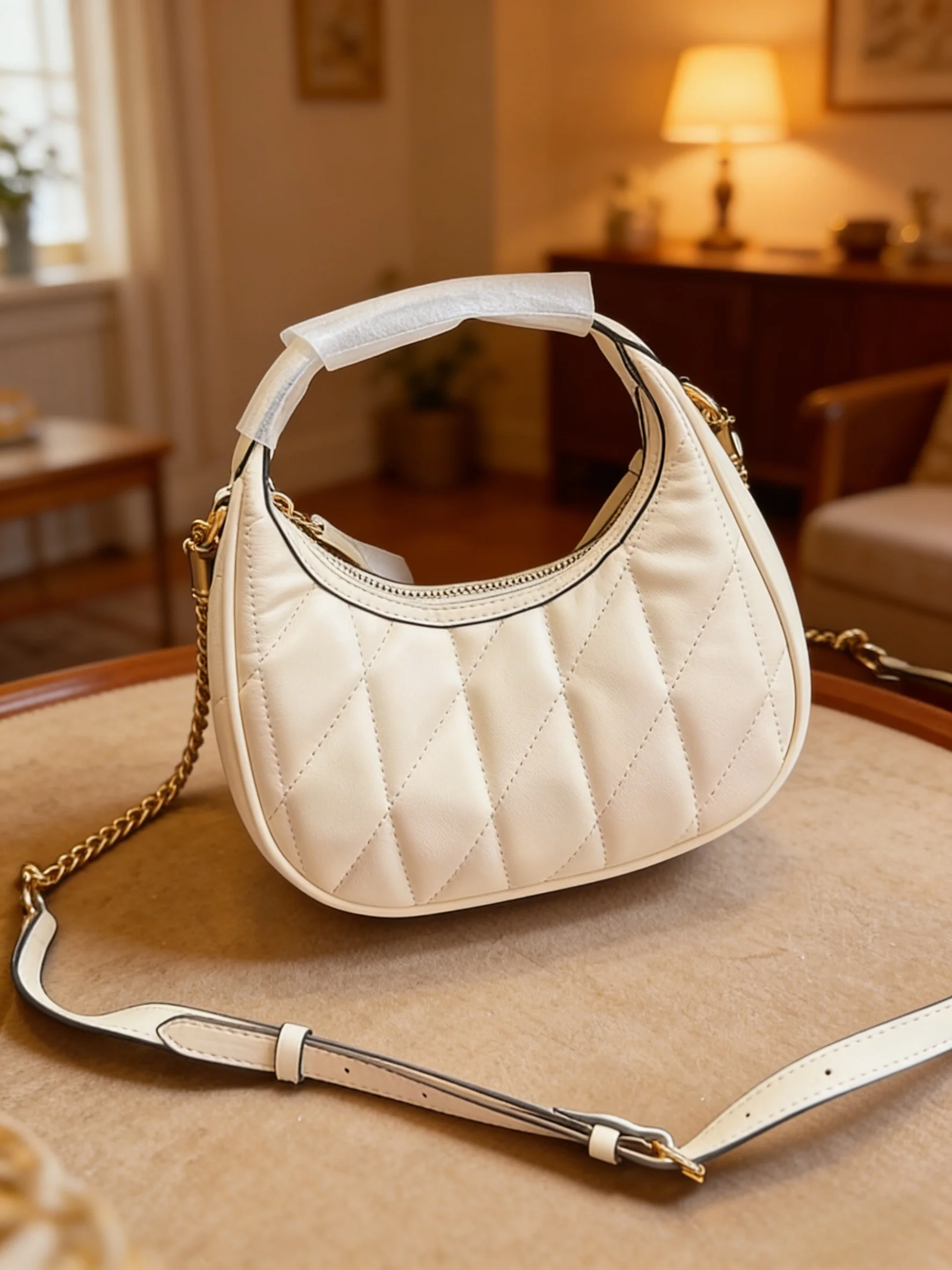 

"Retro Suede Frosted Women’s Bag Brand Luxury Chain Armpit Bag Versatile Drawstring Shoulder Bag Lady High-end Big Cloud Tote Ba