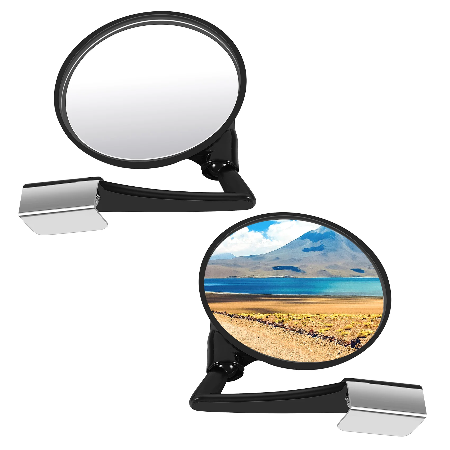 1 Set of 2 Car Blind Spot Mirrors Car Side Convex Mirror Wide Angle Round Car Rear View Mirror