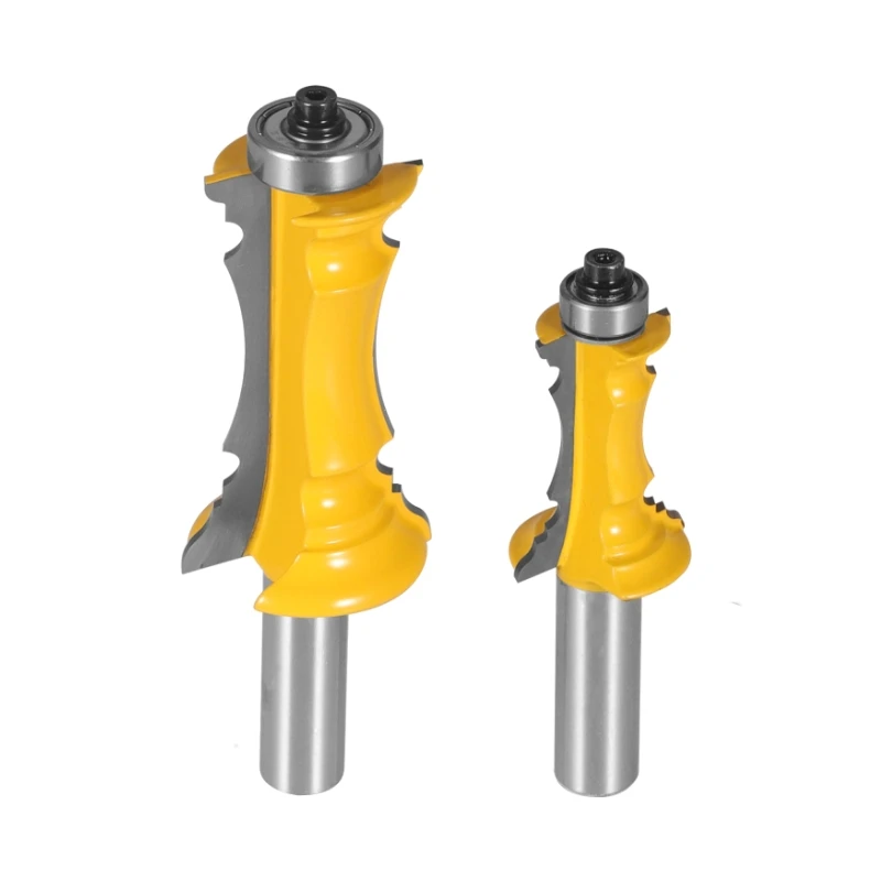 YUSUN 8MM 12MM 12.7MM Gambo Corona Stampaggio Router Bit Porta miteggiata Cassetto Lavorazione del legno Fresa per legno Corrimano Linea