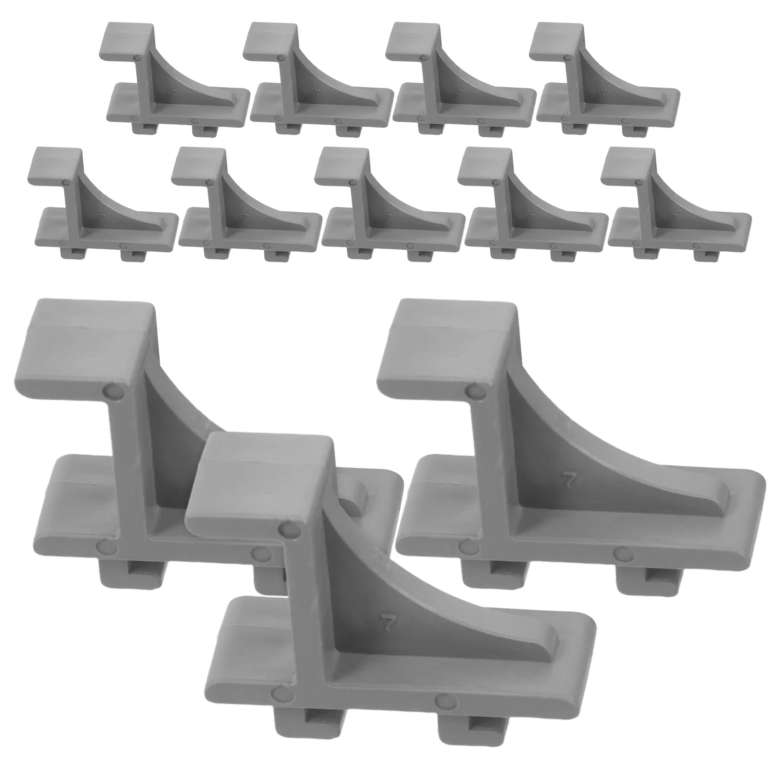 

12pcs Refrigerator Shelf Clips Freezer Support Clips Plastic Commercial Shelf Brackets Cooler Door Hooks Fridge Parts Easy