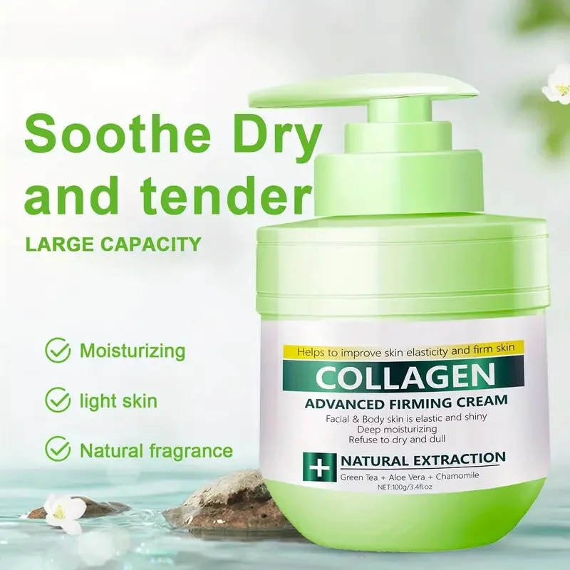 Collagen Body Cream Firming Fade Fine Lines Wrinkle Dark Spots Repairing Drying Body Skin Care Brightening Moisturizing Cream