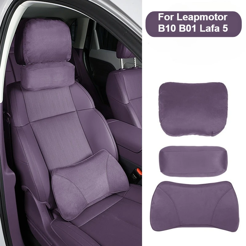 Car Seat Backrest Cushion Car Seat Headrest Neck Support Pillow Interior Accessories For Leapmotor B10 B01 Lafa 5