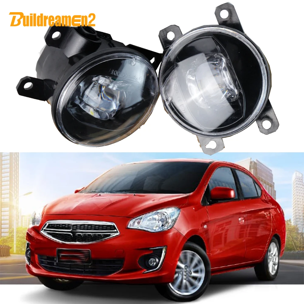 2 X 30W H11 LED Fog Light Assembly Adjustable Car Front Fog Lamp For Dodge Attitude 2015 2016 2017 2018 2019 2020 2021 2022 2023