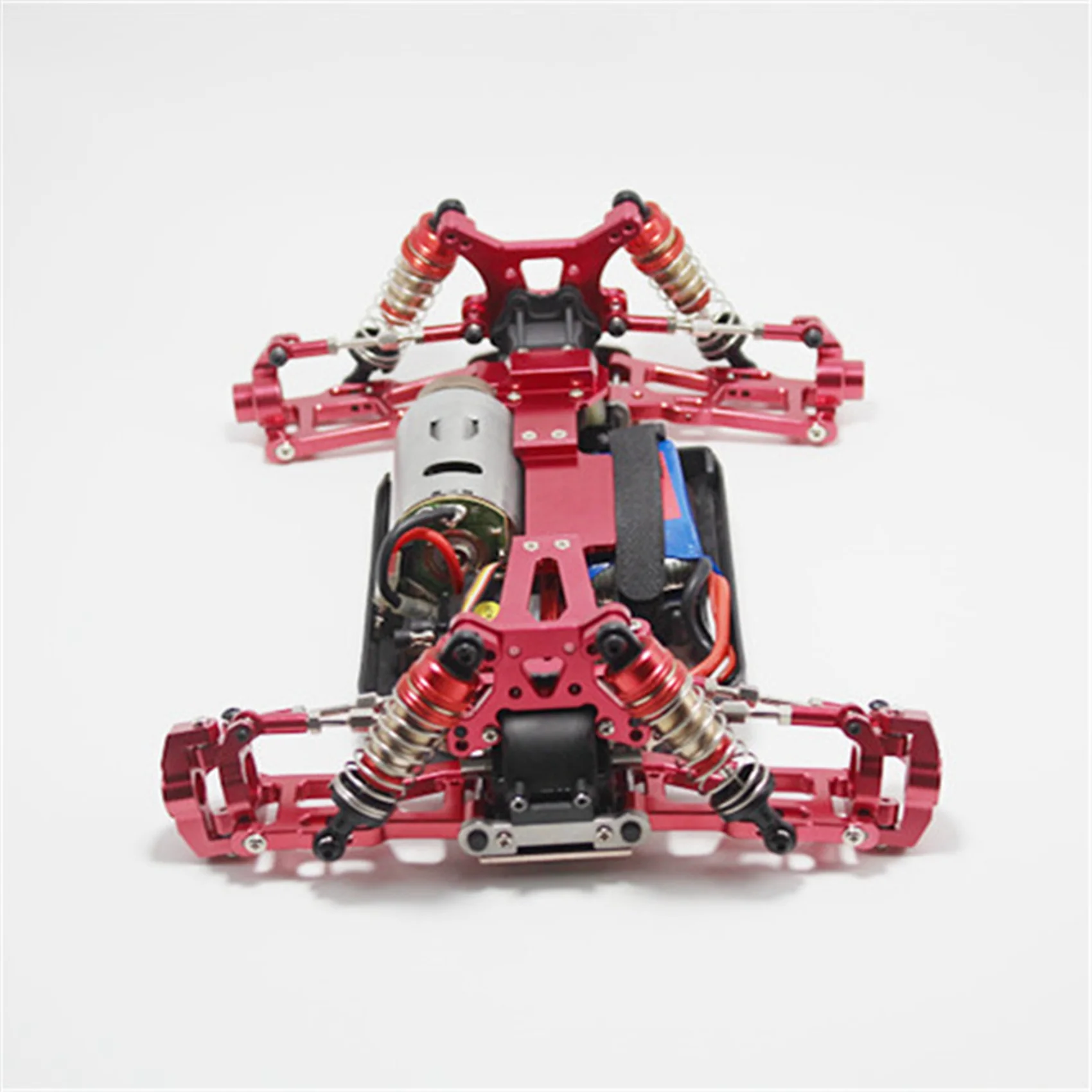 YSUN-2X For Wltoys 144001 RC Car Upgrade Spare Parts Metal Second Floor Board 144001-1259,Red