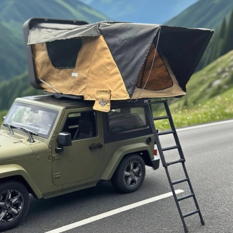 1 セットシミュレーションオープン可能キャンプテント 1/10 RC クローラー車トラクサスディフェンダーアキシャル RC4WD アクセサリー用