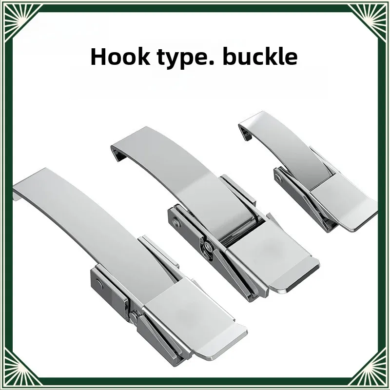 304 Stainless Steel Hook Latch Industrial Equipment Buckle Tool Box Lock Catch Iron Door Plate Cover Panel Latch