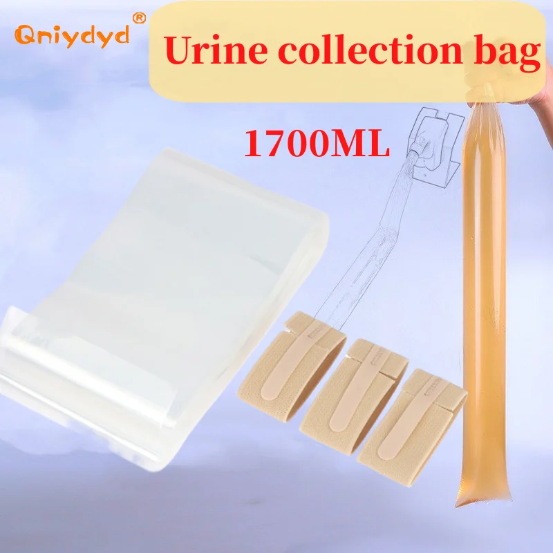 30/50Pcs 1700Ml Urine Bag Disposable Male Urine Collection Bag Portable and Convenient Elderly Paralyzed Patient Care Urine Bag