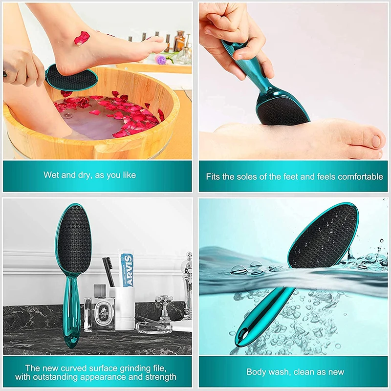 New Professional Nano Glass Foot File Scrubber for Woman Heels Dead Skin Callus Remover Feet Skin Care Pedicure Tools